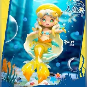 Mermaid Island Blind Box BJD Jointed Dolls Confirmed Yellow Yu’Er Doll Figure